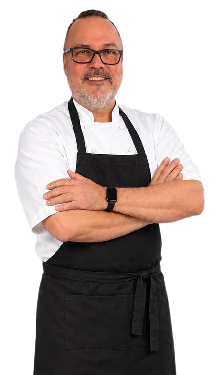 Šéfkuchár Richard Sučanský v čiernej zástere